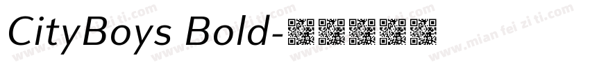 CityBoys Bold字体转换
